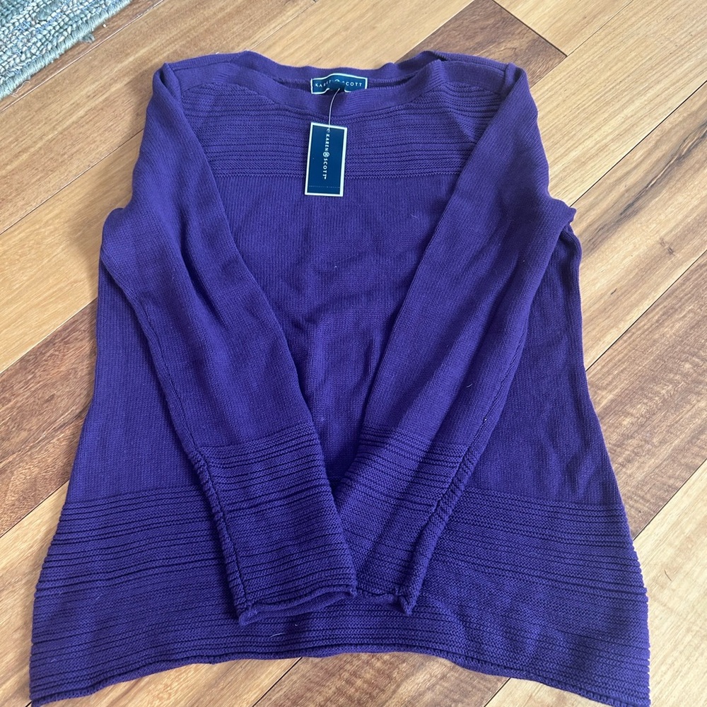 nwt purple sweater
